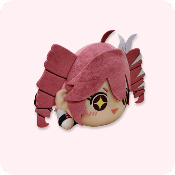 Lying Kasane Teto Plush with Hairpin 1