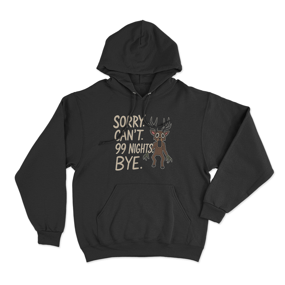 99 Nights Deer Hoodie Black 99 Nights Deer Hoodie Black
