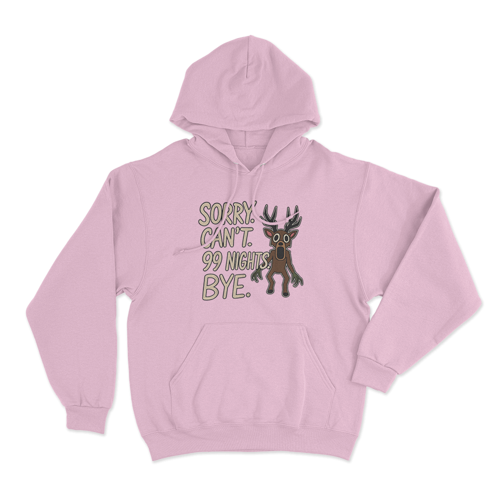 99 Nights Deer Hoodie Pink 99 Nights Deer Hoodie Pink