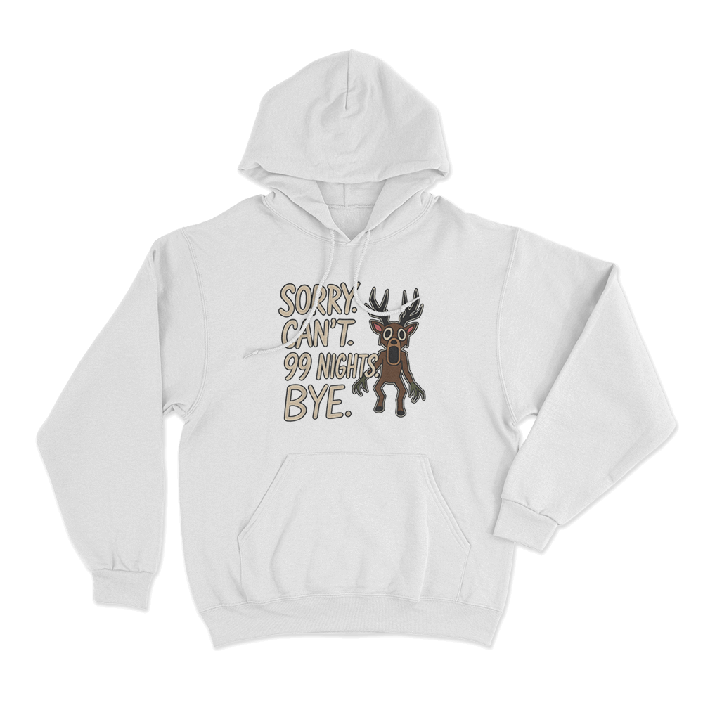 99 Nights Deer Hoodie White 99 Nights Deer Hoodie White