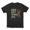 99 Nights Deer T Shirt Black