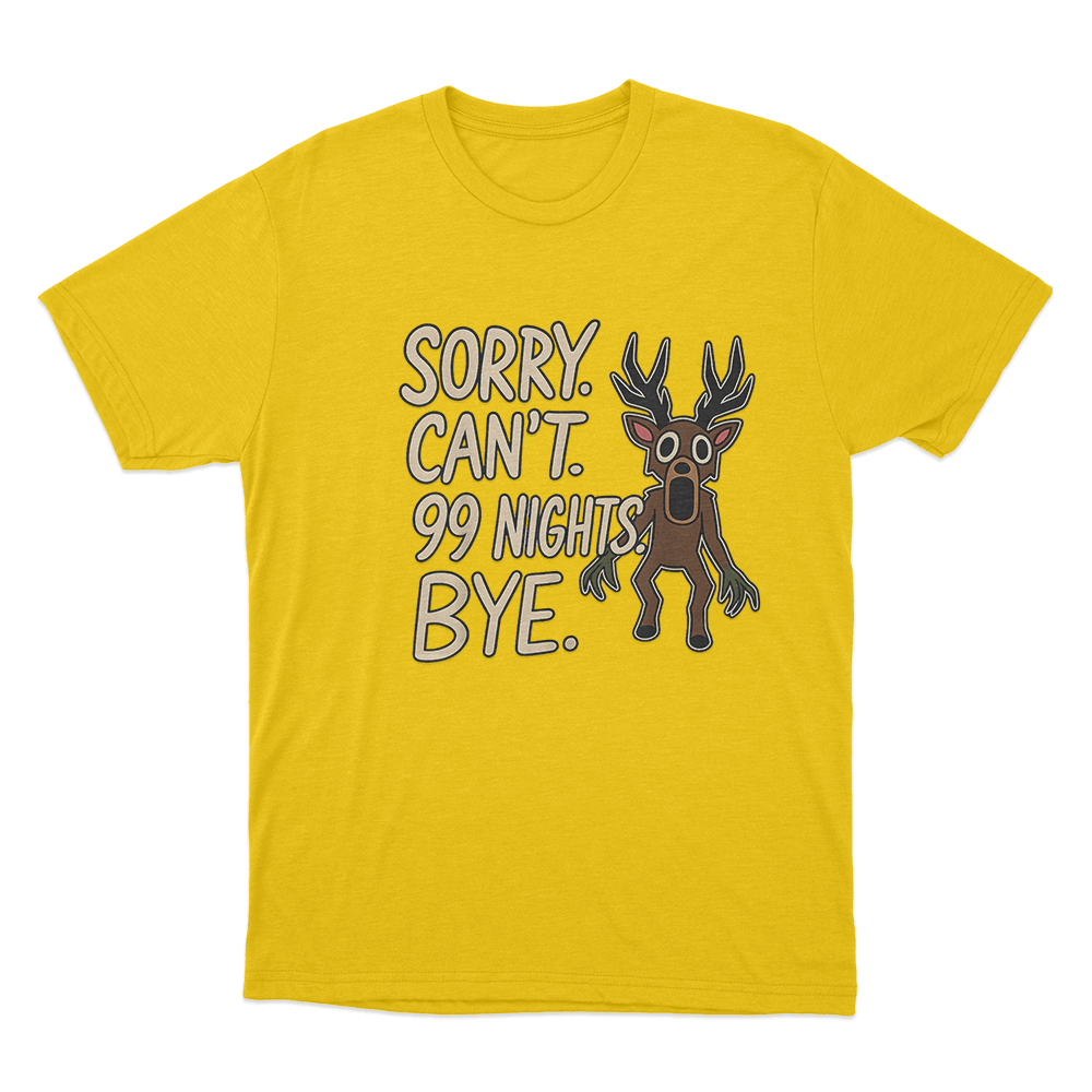 99 Nights Deer T Shirt Yellow 99 Nights Deer T Shirt Yellow