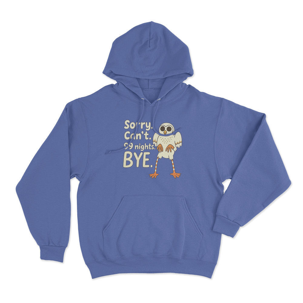 99 Nights Owl Hoodie Blue 99 Nights Owl Hoodie Blue