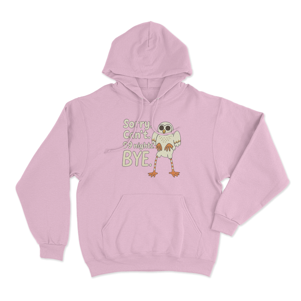 99 Nights Owl Hoodie Pink 99 Nights Owl Hoodie Pink