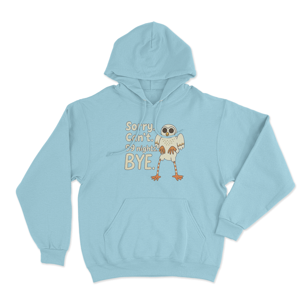 99 Nights Owl Hoodie Sky Blue 99 Nights Owl Hoodie Sky Blue