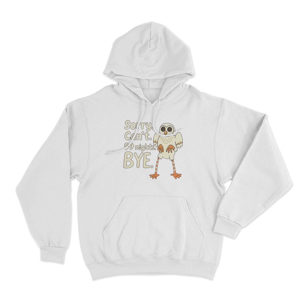 99 Nights Owl Hoodie White 99 Nights Owl Hoodie White