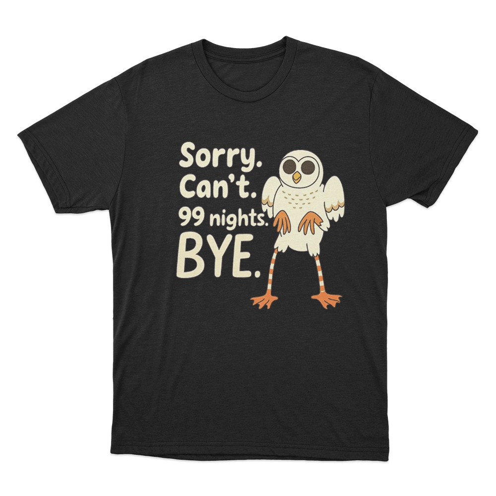 99 Nights Owl T Shirt Black 99 Nights Owl T Shirt Black