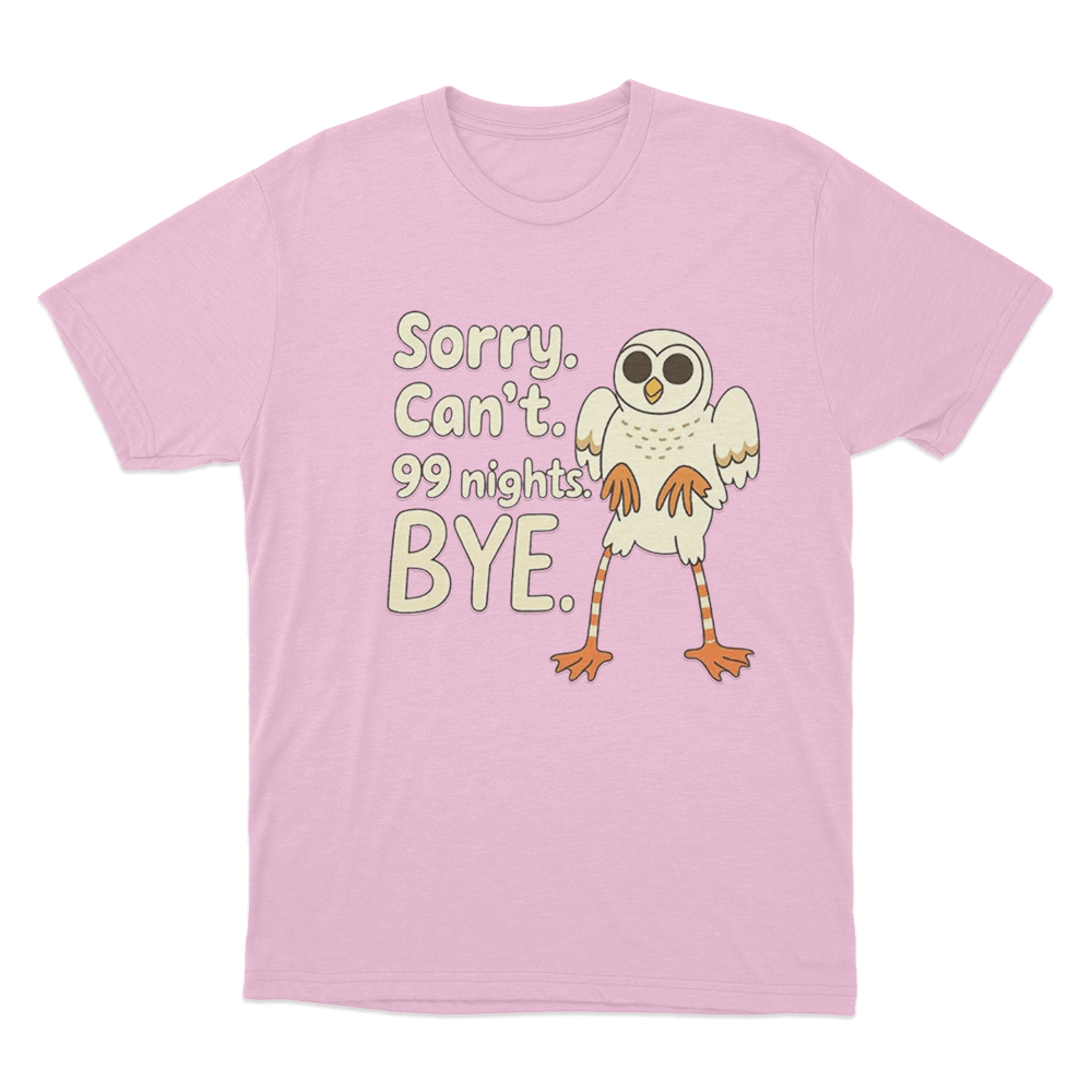 99 Nights Owl T Shirt Pink 99 Nights Owl T Shirt Pink